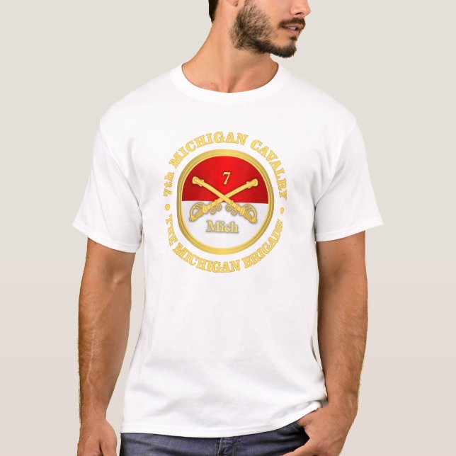 Michigan Cavalry (rd) T-Shirt (Vorderseite)