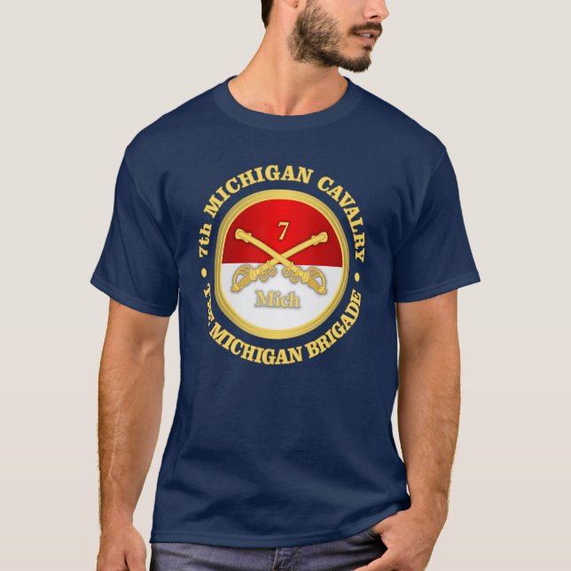 Michigan Cavalry (rd) T-Shirt (Vorderseite)