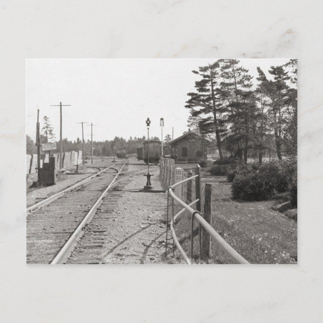 Michigan Central Railway Yard Postkarte (Vorderseite)
