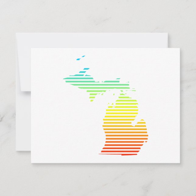 michigan chill fade einladung (Vorderseite)