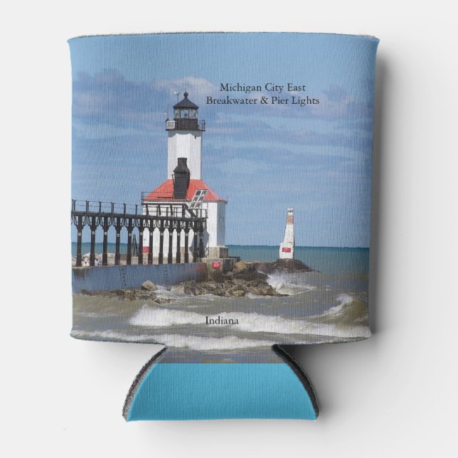Michigan City East Pierhead & Breakwater Lights Dosenkühler (Vorderseite)