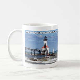 Michigan City East Pierhead & Breakwater Lights Ta Kaffeetasse