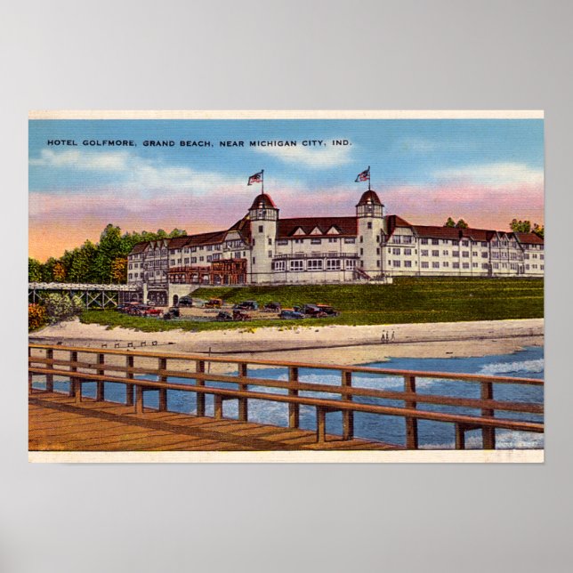 Michigan City Indiana Hotel Golfmore Poster (Vorne)
