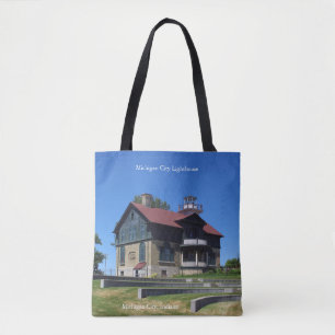 Michigan City Lighthouse auf der ganzen Tasche