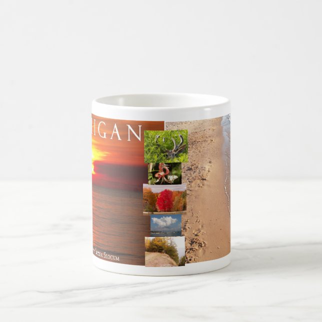 Michigan-Collage Kaffeetasse (Mittel)