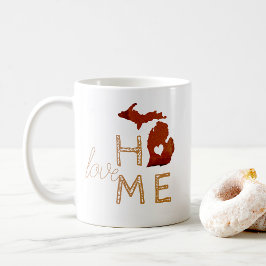 Michigan Copper Silhouette Staat Kaffeetasse