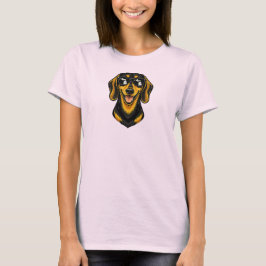 Michigan-Dachshund mit Sonnenbrille T-Shirt