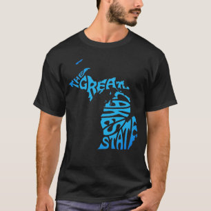Michigan, der Staat der Großen Seen, blauer T - Sh T-Shirt