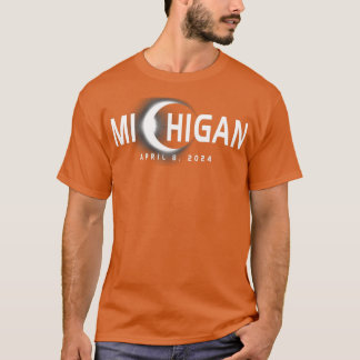 Michigan Eclipse Souvenir 8. April 2024 T-Shirt