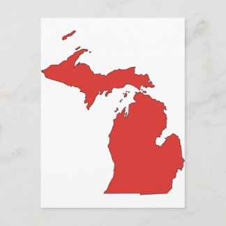Michigan: Ein roter Staat Postkarte