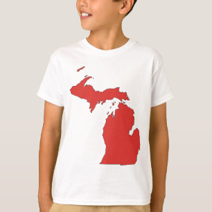 Michigan: Ein ROTER Staat T-Shirt
