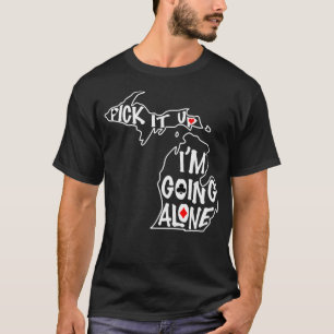 Michigan Euchre Nimm Es Auf Ich Gehe Allein Karte T-Shirt