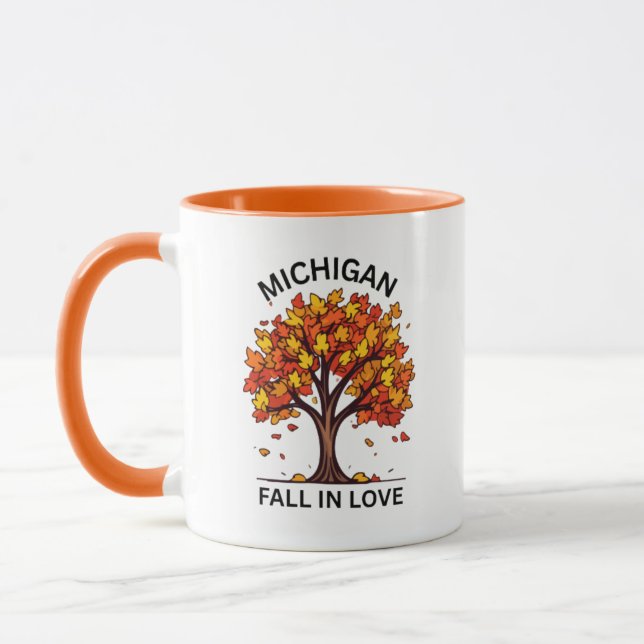 Michigan Fall Coffee Tasse (Links)