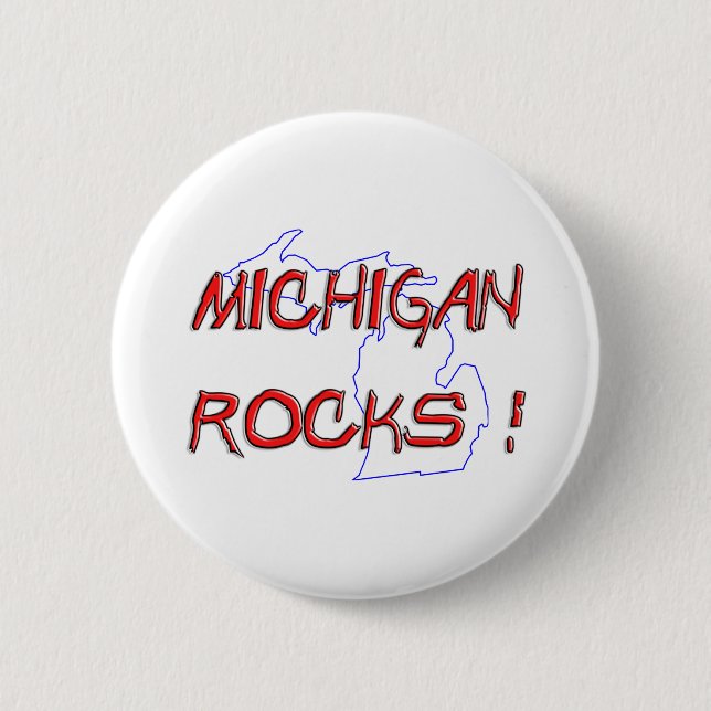 Michigan-FELSEN Button (Vorderseite)