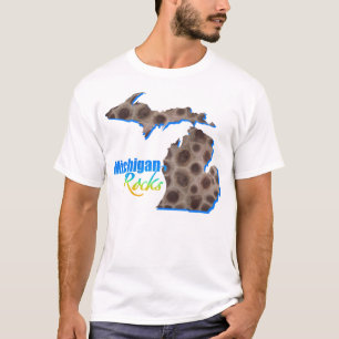 Michigan Felsen Petoskey stone pattern T - Shirt