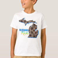 Michigan Felsen | Petoskey stone pattern T - Shirt