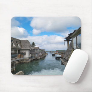 Michigan Fish Town in Leland Mousepad