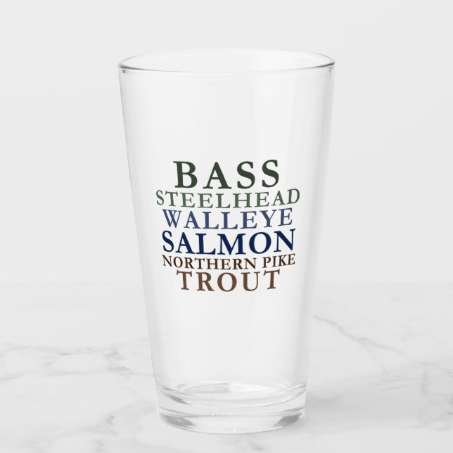 Michigan Fishing Glass Glas (Vorderseite)