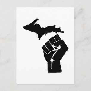 Michigan Fist Postkarte