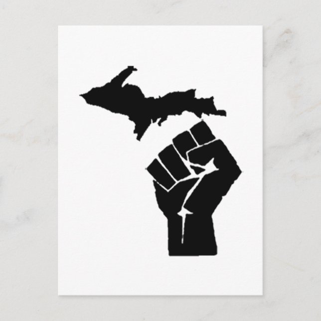 Michigan Fist Postkarte (Vorderseite)