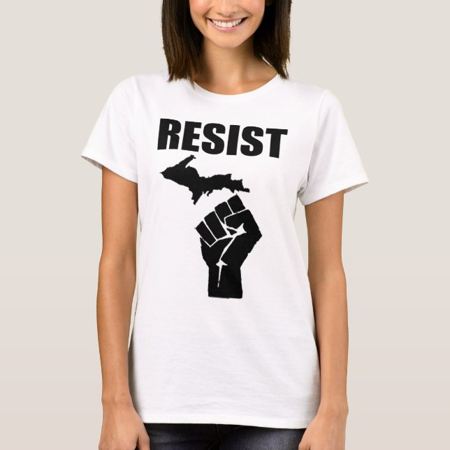 Michigan Fist RESIST T-Shirt (Vorderseite)