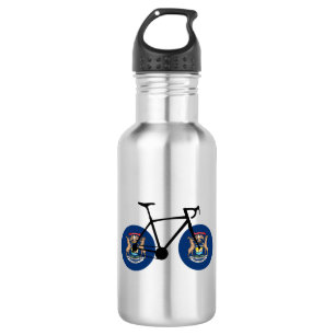 Michigan Flag Cycling Edelstahlflasche