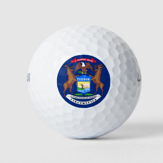 MICHIGAN FLAG GOLFBALL (Vorderseite)