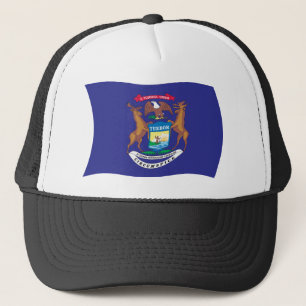 Michigan Flag Hat Truckerkappe