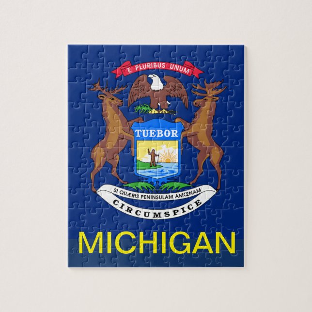 MICHIGAN FLAG PUZZLE (Vertikal)