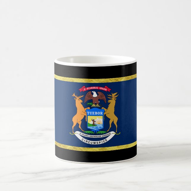 Michigan-Flagge Kaffeetasse (Mittel)