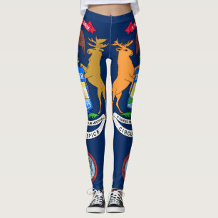 Michigan-Flagge Leggings