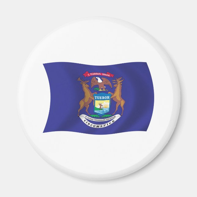 Michigan-Flaggenmagnet Magnet (Vorne)