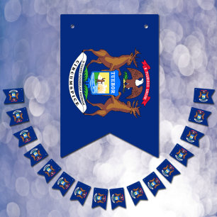Michigan-Flaggenparty, Bunting-Flaggen / Hochzeite Wimpelkette