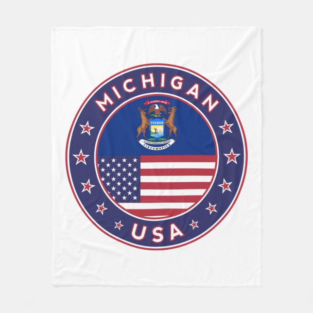 Michigan Fleecedecke (Vorderseite)