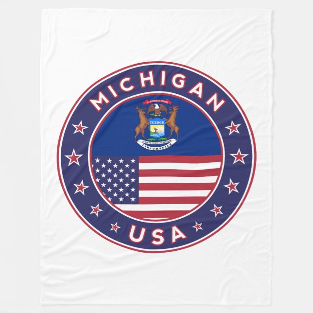 Michigan Fleecedecke (Vorderseite)