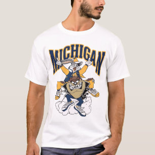 Michigan Football Vintag Style Crewneck T-Shirt