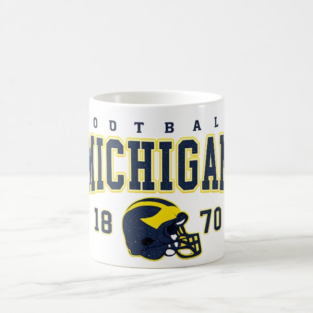 Michigan Football Vintage Helmet Mug  Kaffeetasse (Mittel)