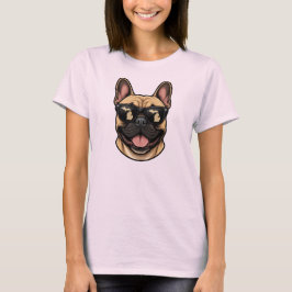 Michigan Französische Bulldogge mit Sonnenbrille T-Shirt
