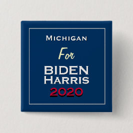 Michigan für BIDEN HARRIS 2020 Square Button