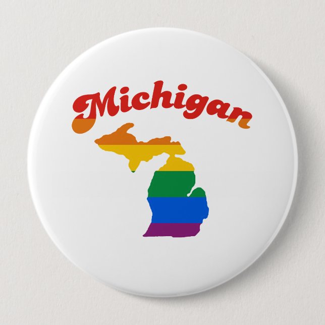 MICHIGAN GAY PRIDE BUTTON (Vorderseite)