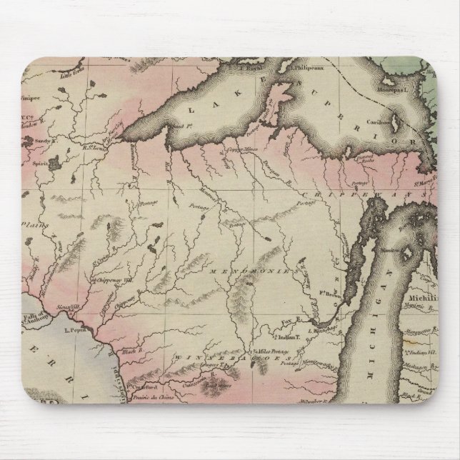 Michigan-Gebiet Mousepad (Vorne)
