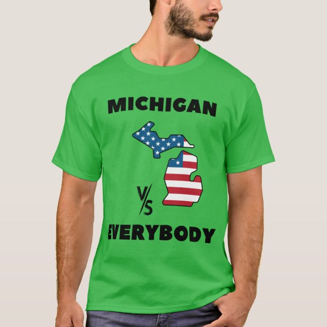 Michigan gegen jeden T-Shirt (Vorderseite)