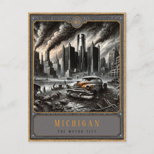 Michigan Gothic Art Postkarte