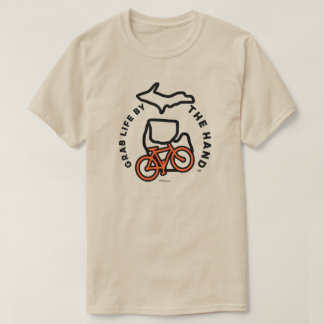 Michigan - Grab Life by Hand™ Bike T - Shirt