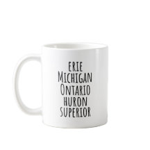 Michigan Great Lakes Minimalistische Kaffeetasse