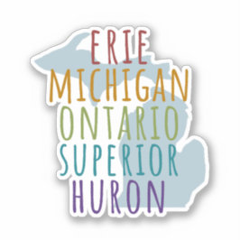 Michigan Great Lakes Pride Vinyl Aufkleber