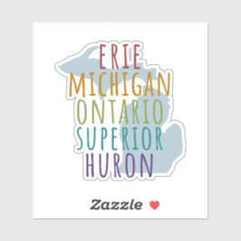 Michigan Great Lakes Pride Vinyl Aufkleber
