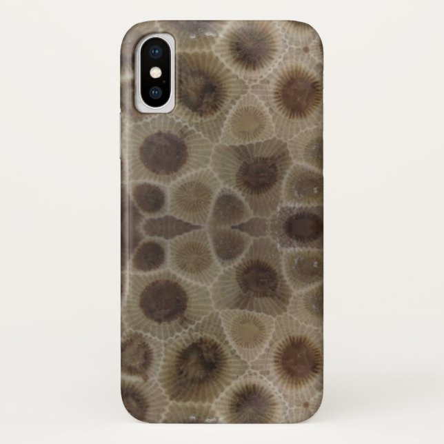 Michigan Great Lakes Staat Petoskey Stone Case-Mate iPhone Hülle (Rückseite)