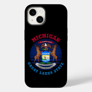 MICHIGAN GREAT SEES STAAT FLAG Case-Mate iPhone 14 HÜLLE