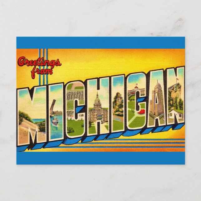 Michigan Greetings Postcard Postkarte (Vorderseite)